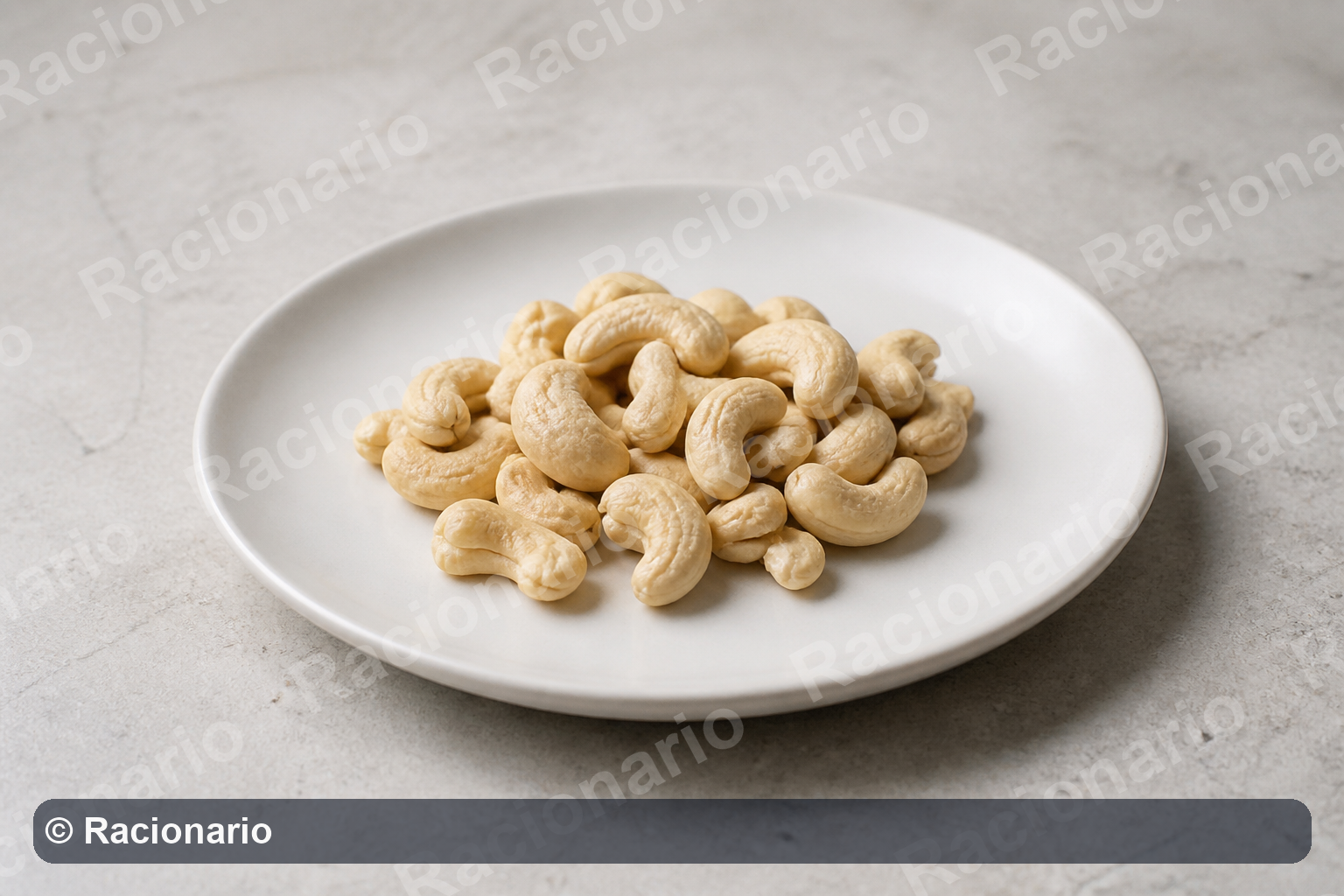 Ración de Anacardos: Ración: dos cucharadas soperas, 30 g