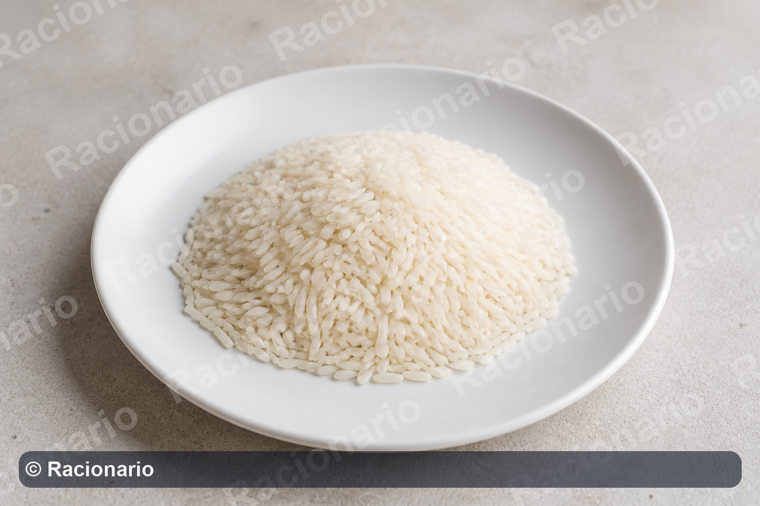 Ración de Arroz: Ración: media taza de café, 75 g