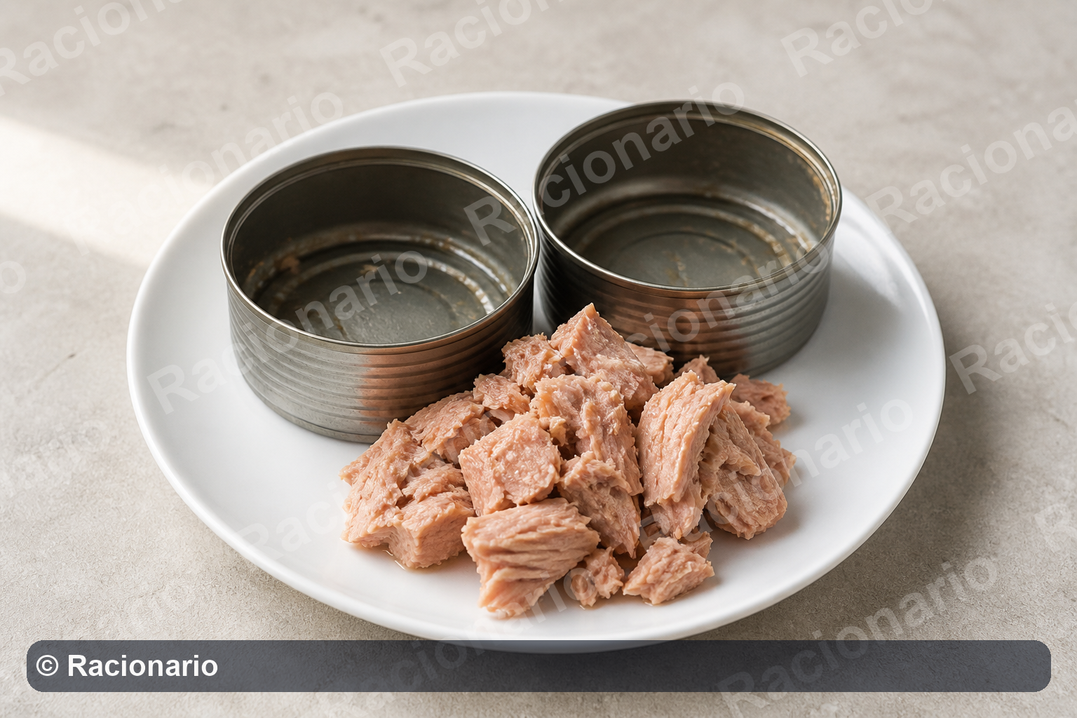 Ración de Atún en conserva: Ración: dos latas, 120 g