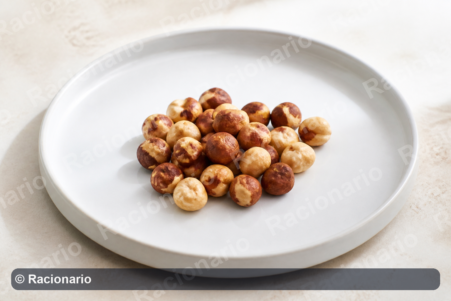 Ración de Avellanas: Ración: dos cucharadas soperas, 30 g