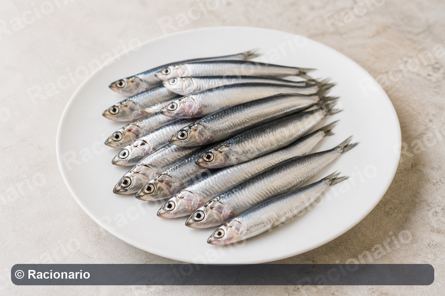 Ración de Boquerones frescos: Ración: 10-15 unidades, 225 g