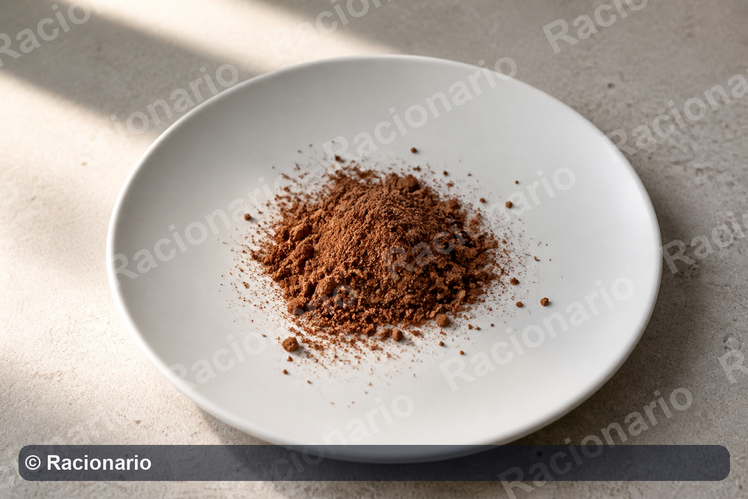 Ración de Cacao soluble: Cucharada sopera: 5-10 g