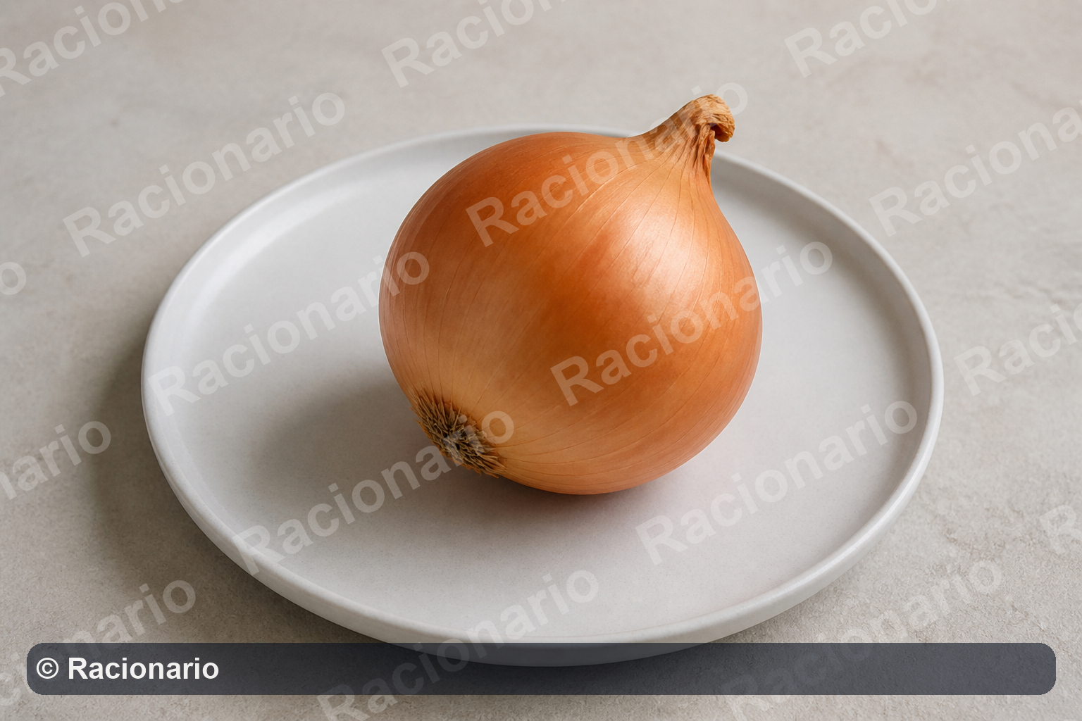 Ración de Cebolla: Ración: una unidad, 200-250 g