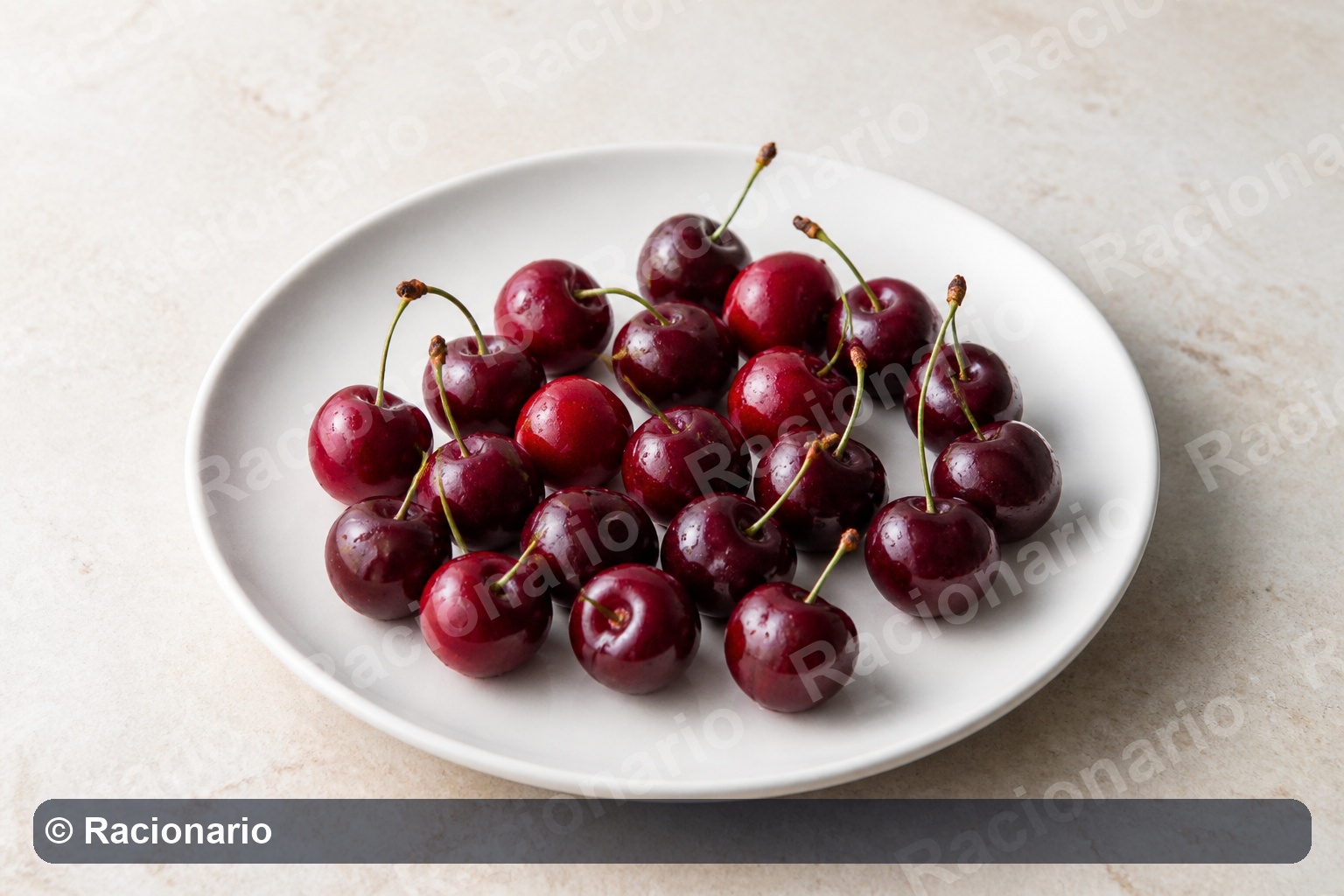 Ración de Cerezas: Raciones: veinte unidades, 150 g