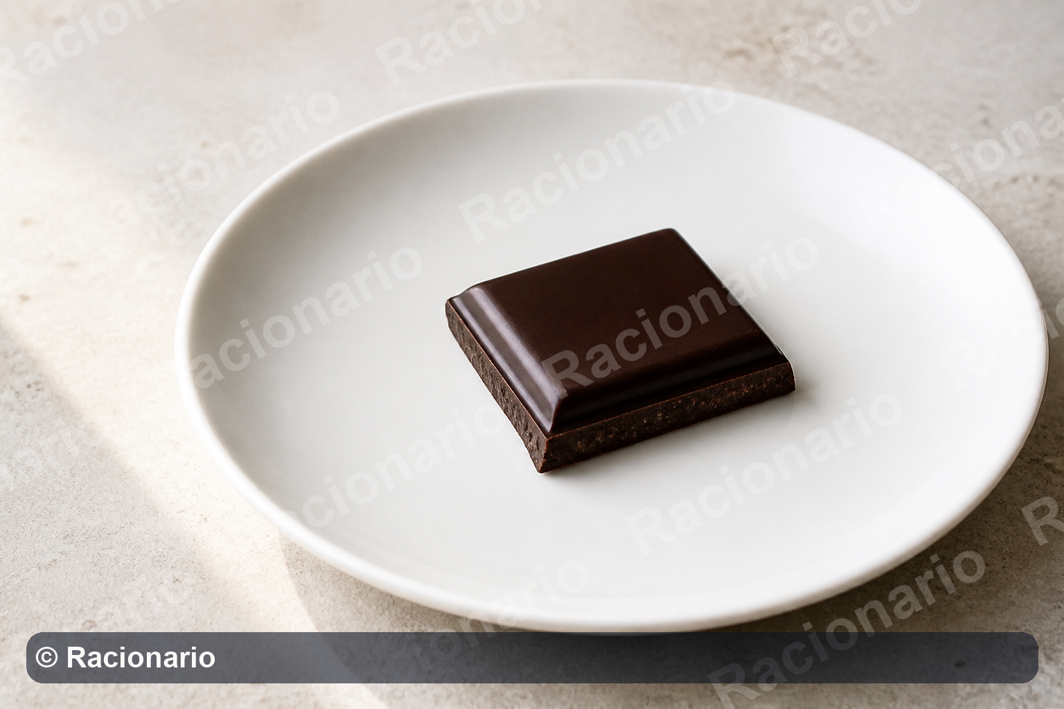 Ración de Chocolate: Ración: 1 onza, 10-20 g
