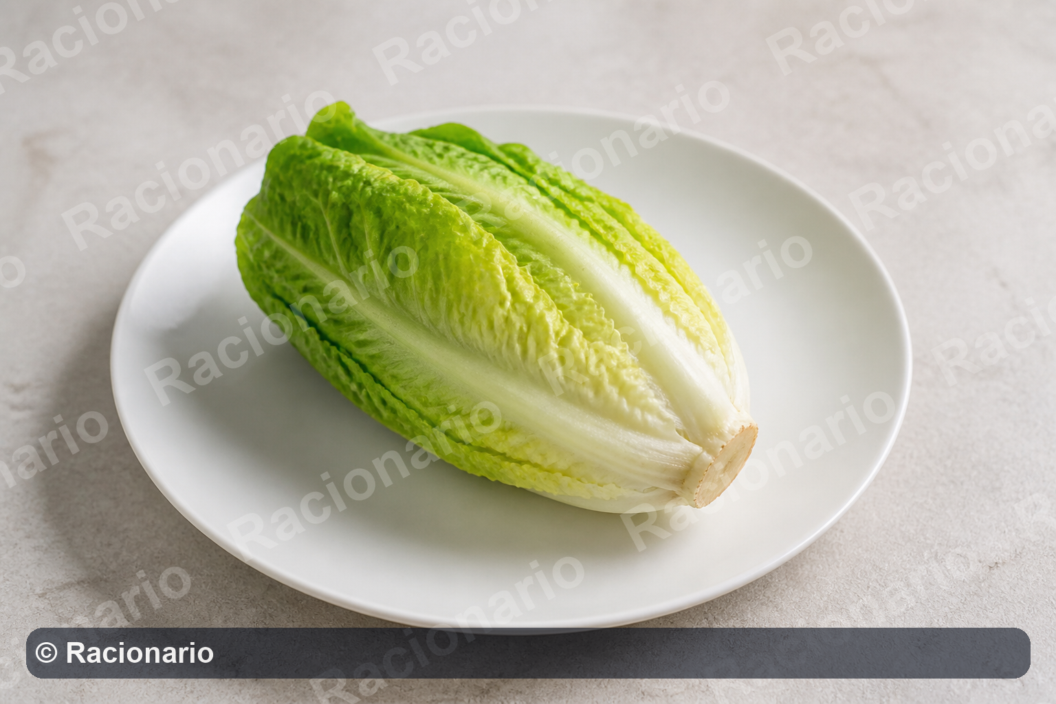 Ración de Cogollo de lechuga: Ración: una unidad, 150-180 g