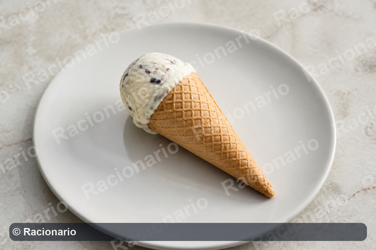 Ración de Cono de helado: Unidad: 75 g