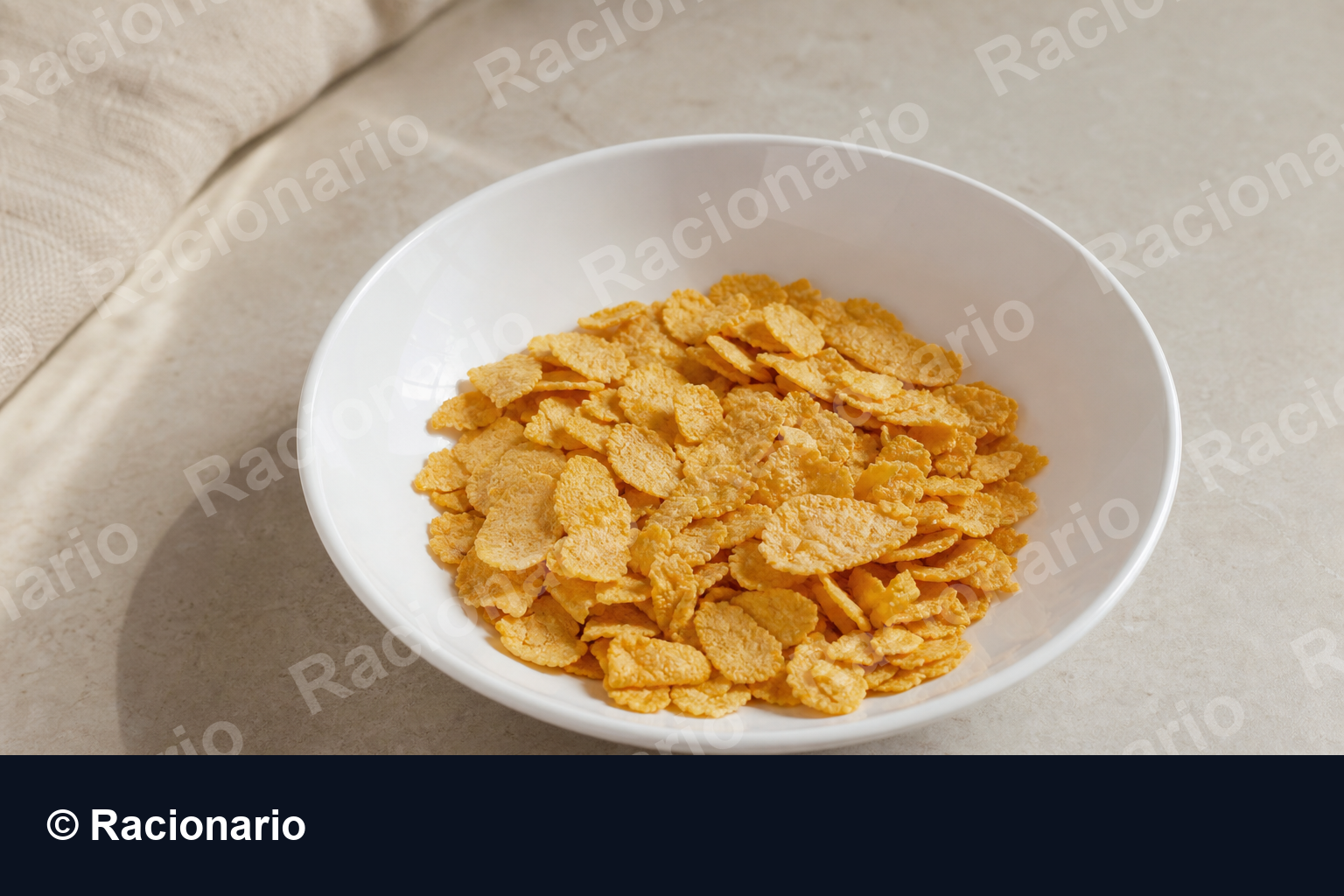 Ración de Copos de maíz: Ración: dos puñados, 30 g