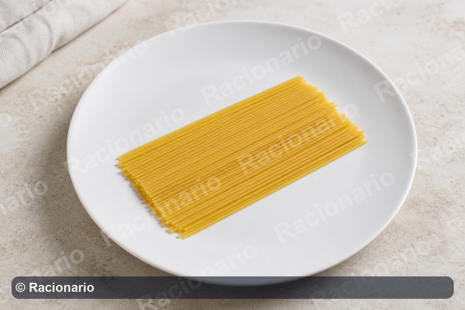 Ración de Espaguetis: Ración: 75 g