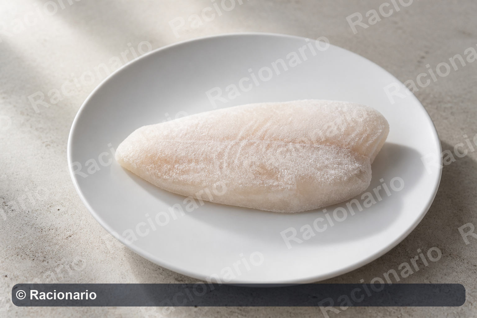 Ración de Filete de pescado congelado: Unidad: 85 g
