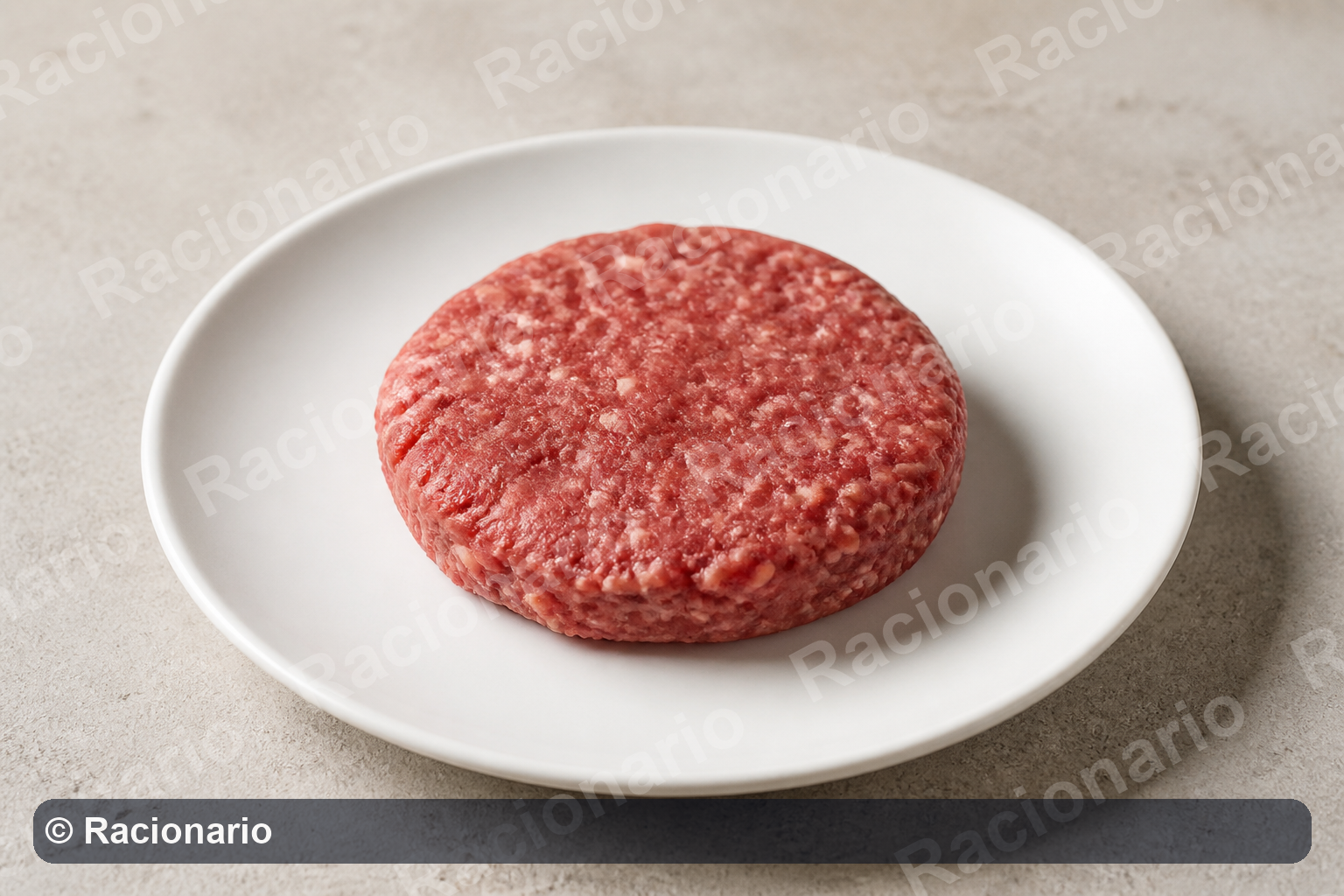 Ración de Hamburguesa: Ración: una unidad, 90-100 g