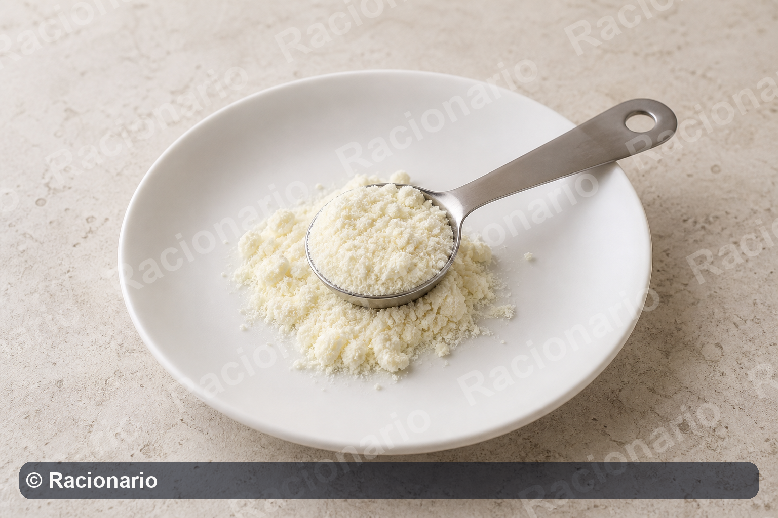 Ración de Leche en polvo: Cucharada sopera: 10 g