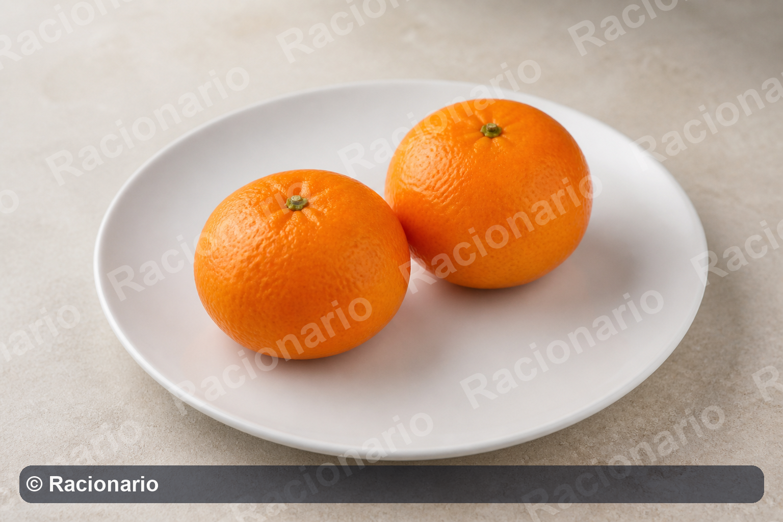 Ración de Mandarina: Ración: dos unidades, 200 g