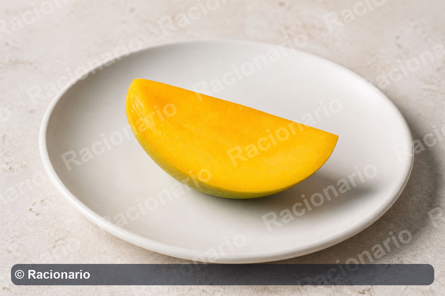 Ración de Mango: Ración: un tercio de unidad, 150 g