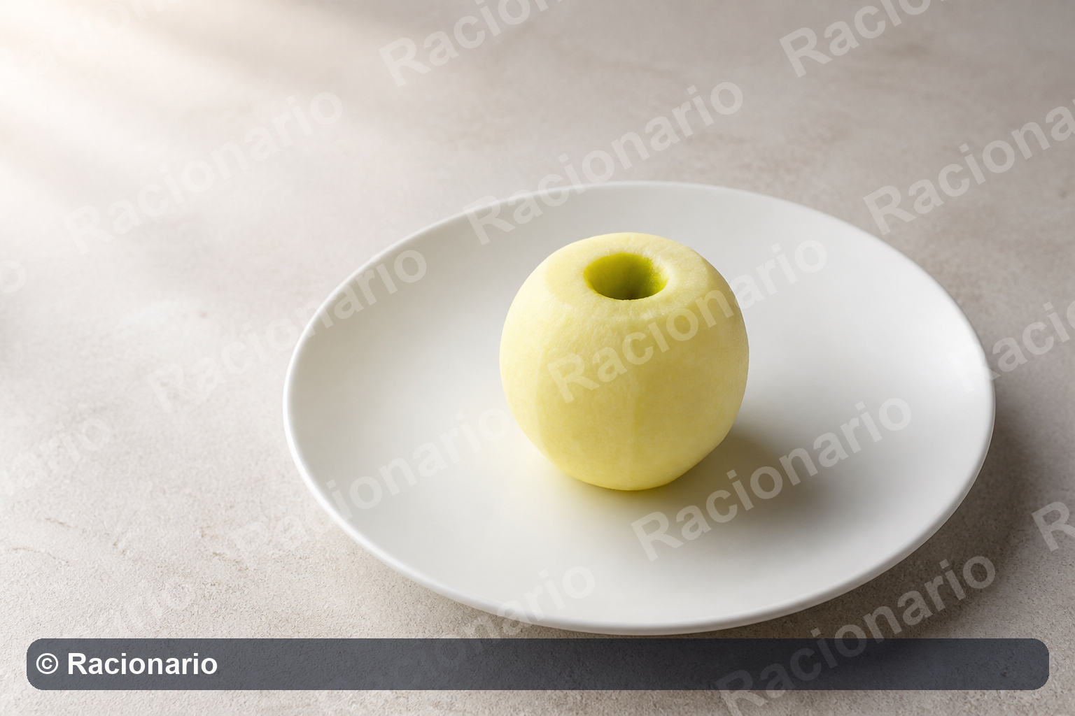 Ración de Manzana: Ración: una unidad en limpio, 150-200 g