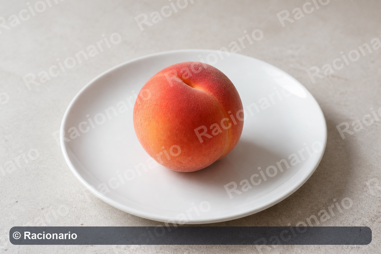 Ración de Melocotón: Ración: una unidad, 100-130 g