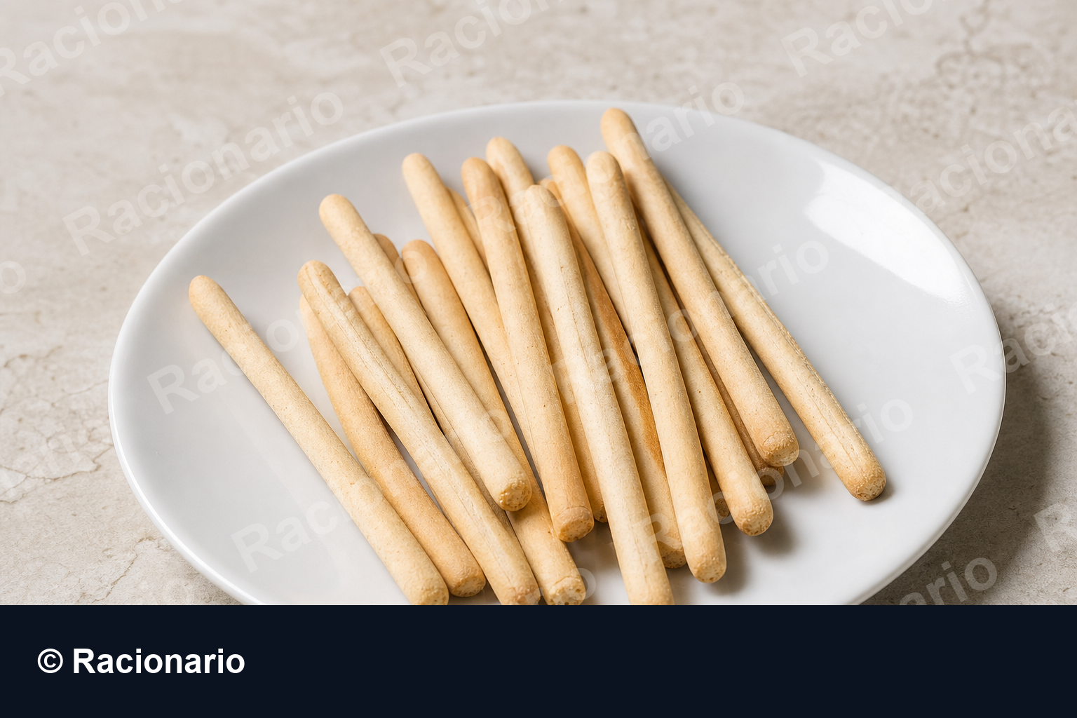 Ración de Palitos de pan: Ración: medio paquete comercial, 50 g