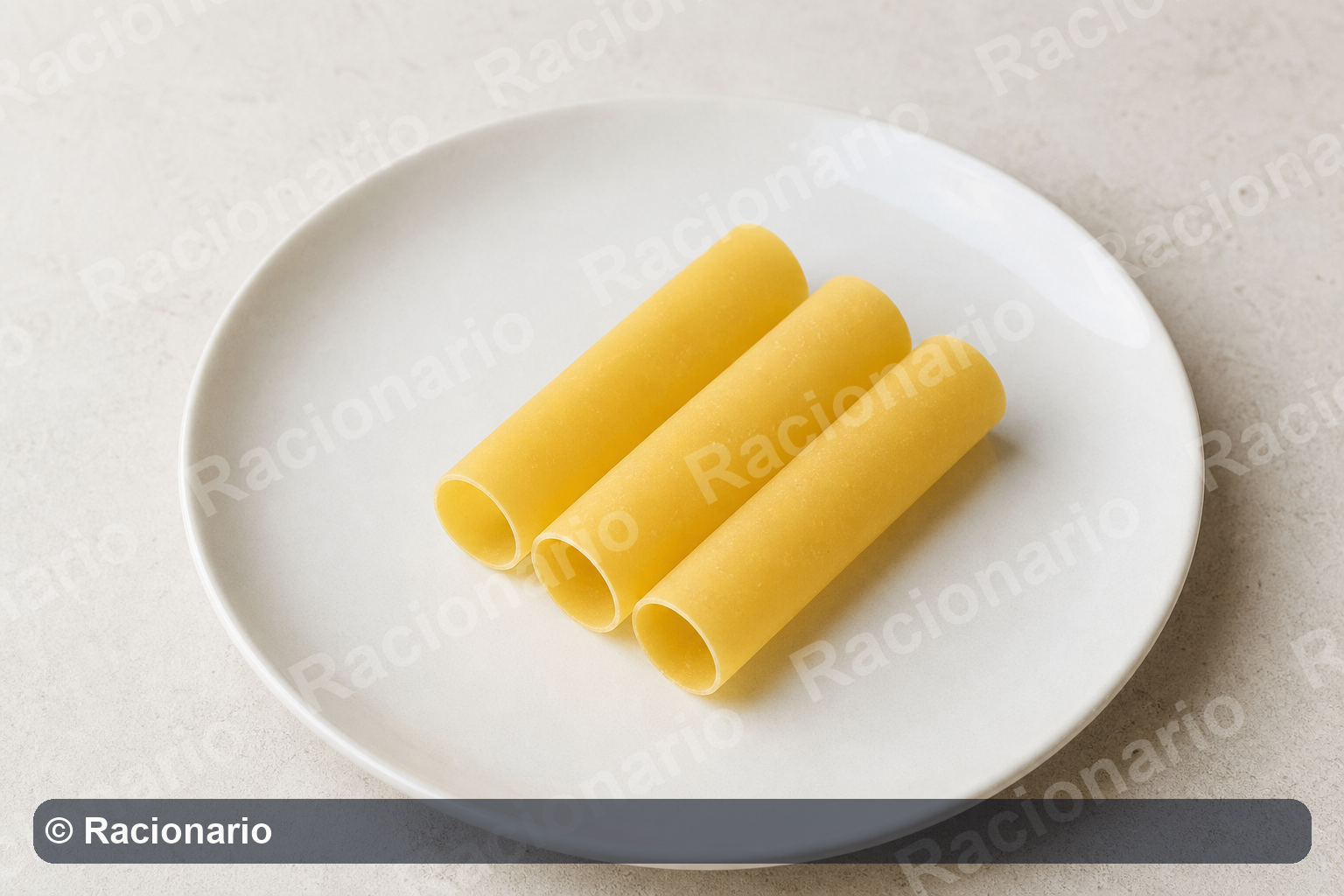 Ración de Pasta de canelón: Ración: tres unidades, 21 g