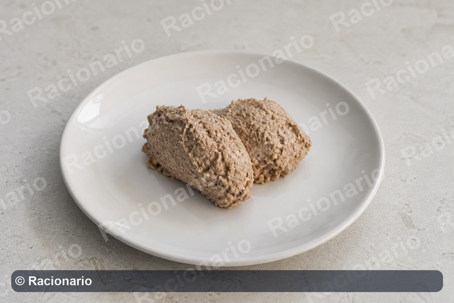 Ración de Paté de cerdo: Ración: dos cucharadas soperas, 30 g