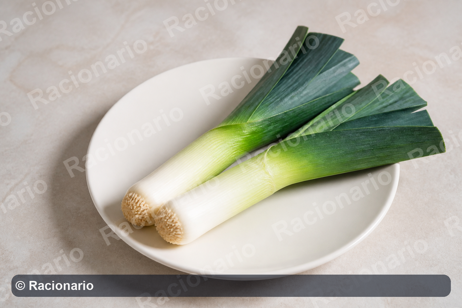 Ración de Puerro: Ración: dos unidades medianas, 200 g