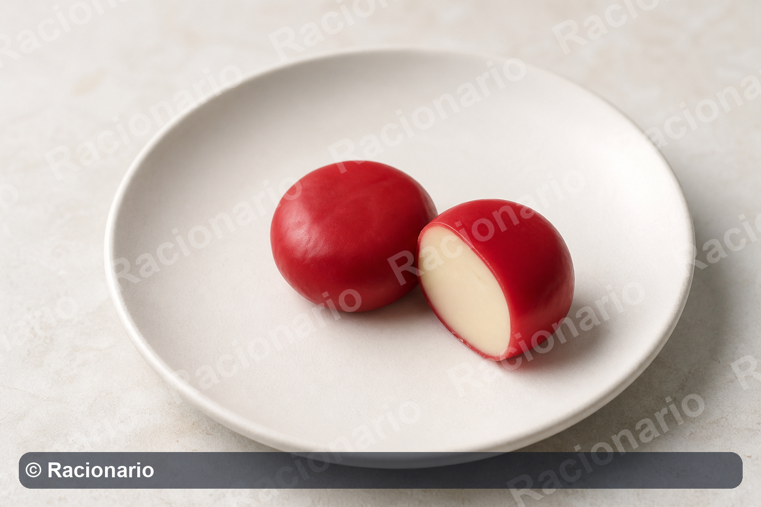 Ración de Quesito rojo: Ración: dos unidades, 30 g