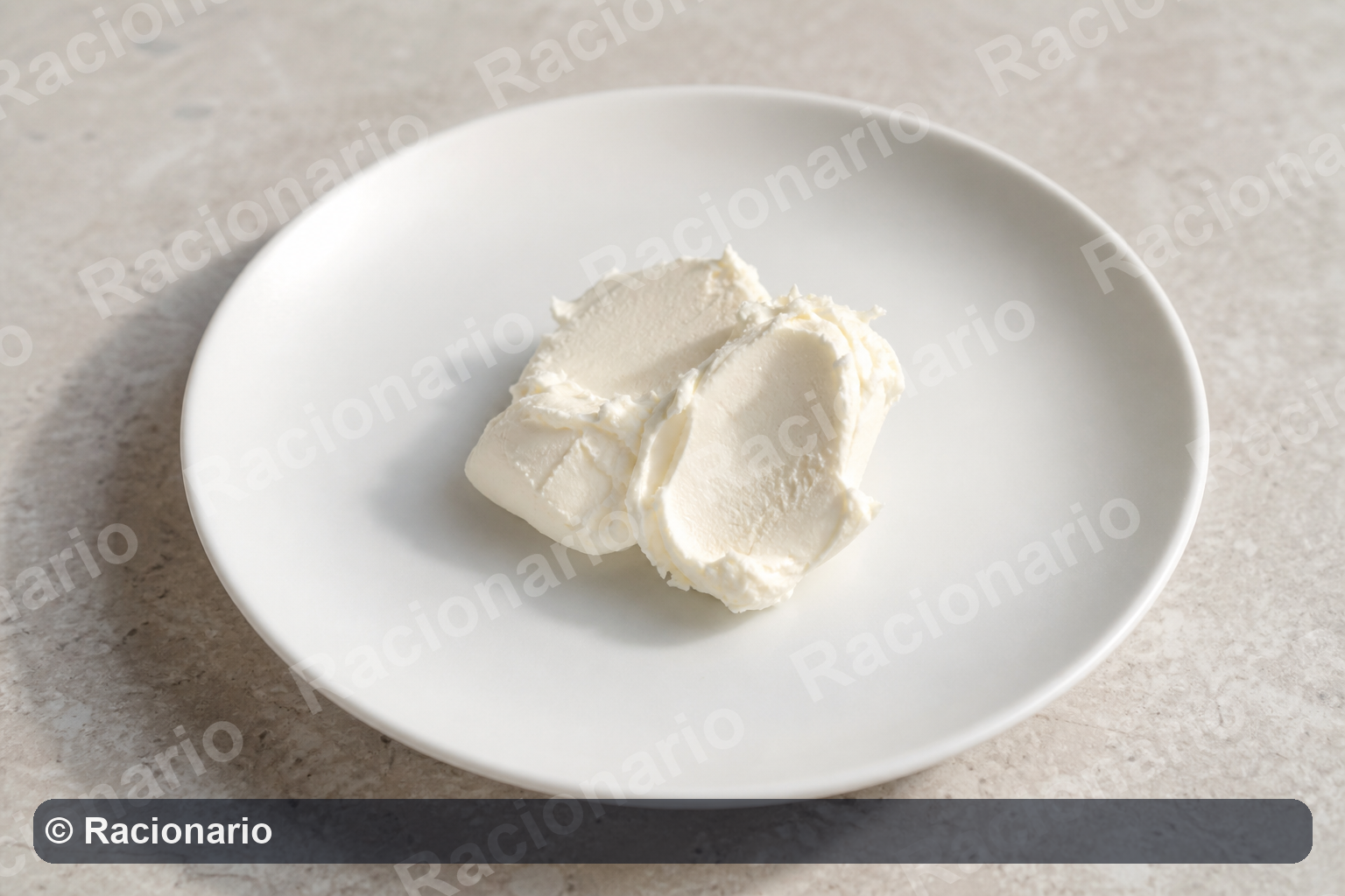 Ración de Queso crema: Ración: dos cucharadas soperas, 30 g