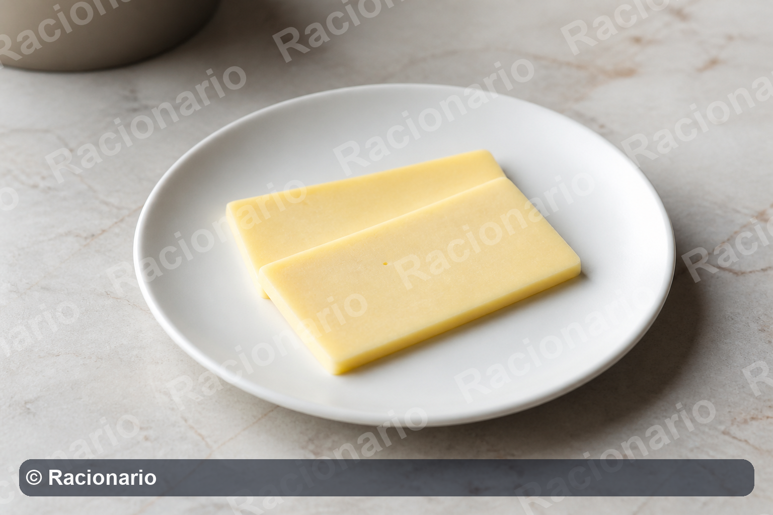 Ración de Queso en lonchas: Ración: dos unidades, 40 g