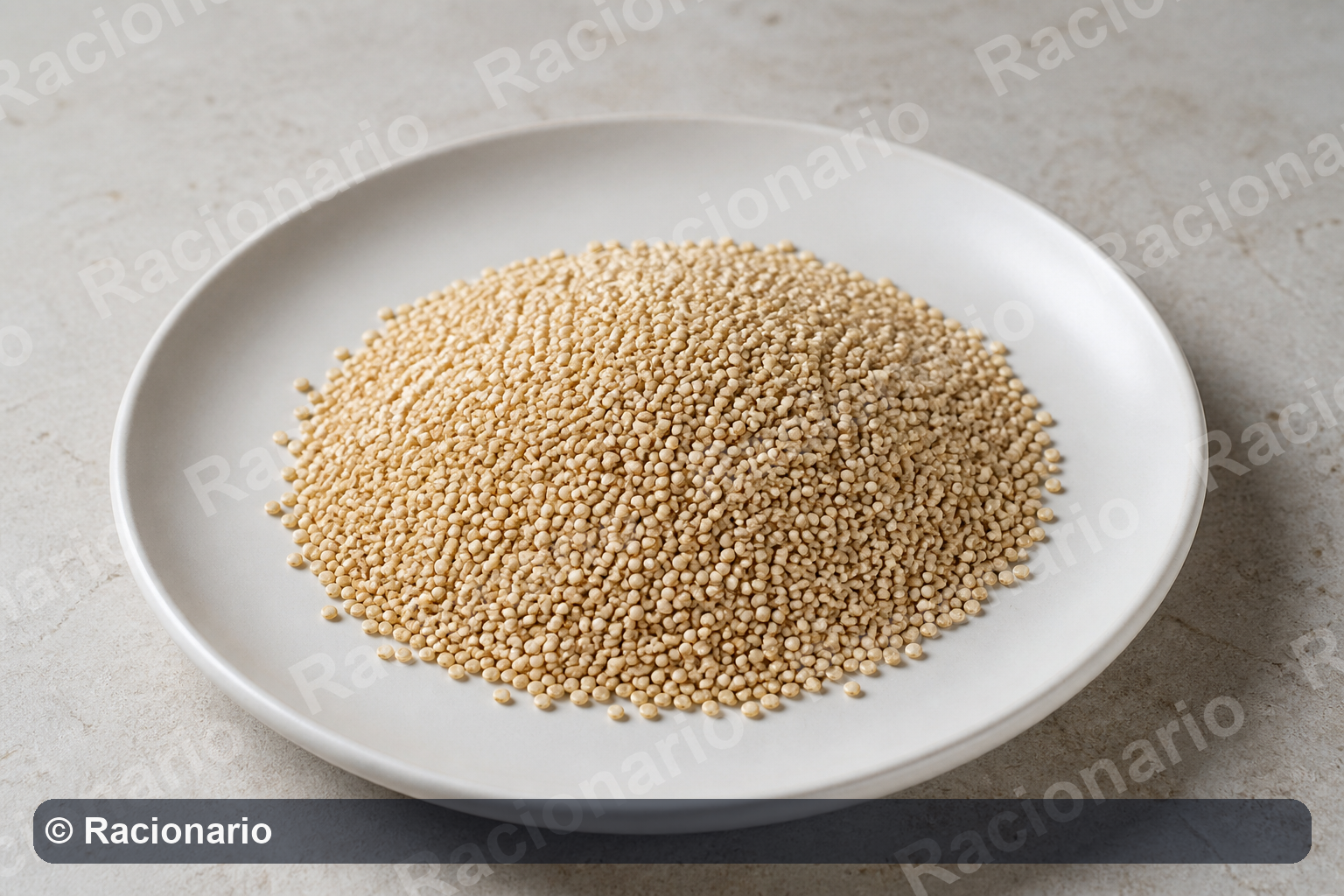 Ración de Quinoa: Ración: media taza de café, 75 g