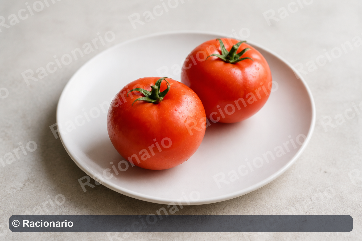 Ración de Tomates: Ración: dos unidades medianas, 200 g