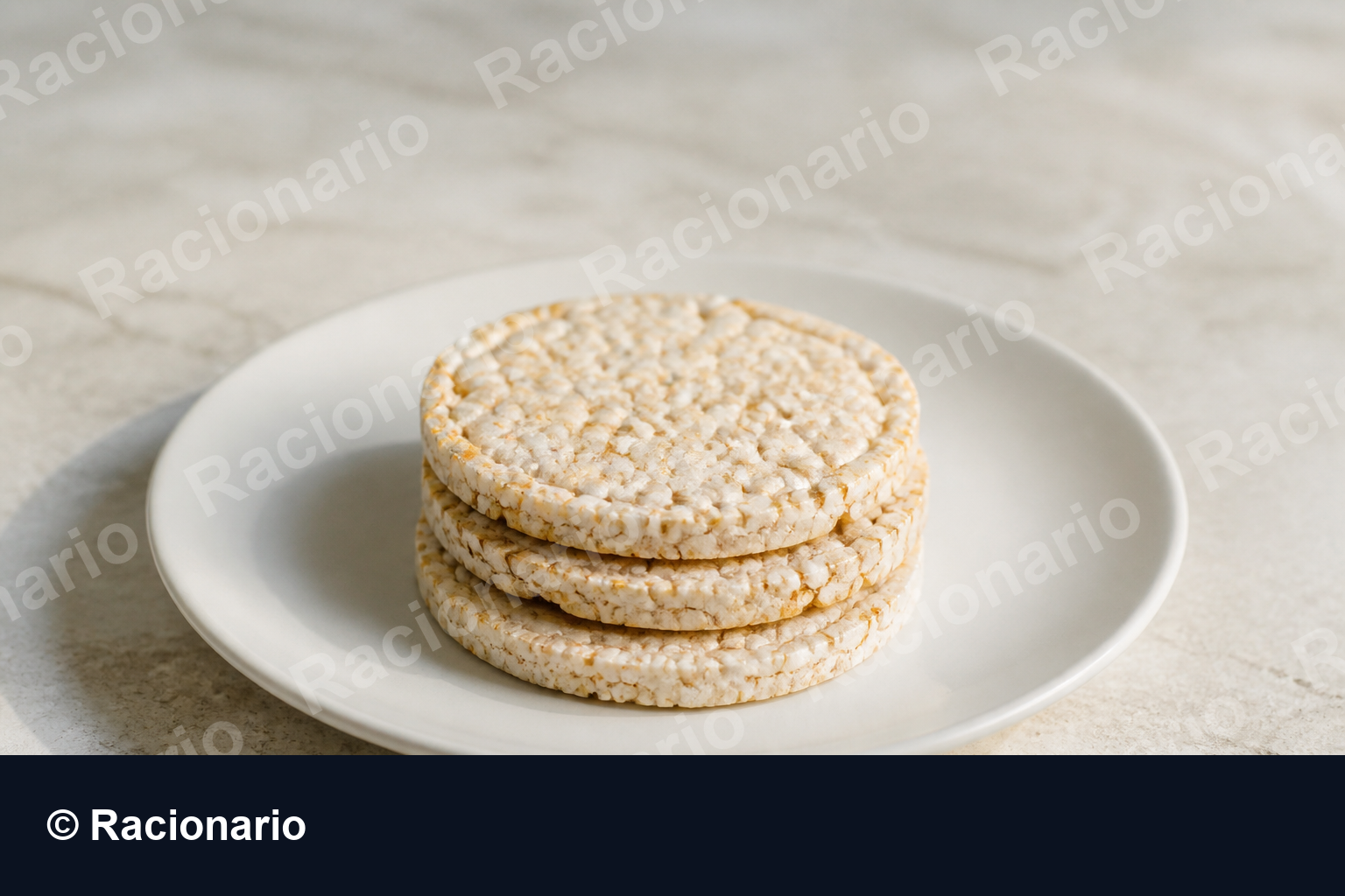 Ración de Tortitas de maíz inflado: Ración: tres unidades, 20 g