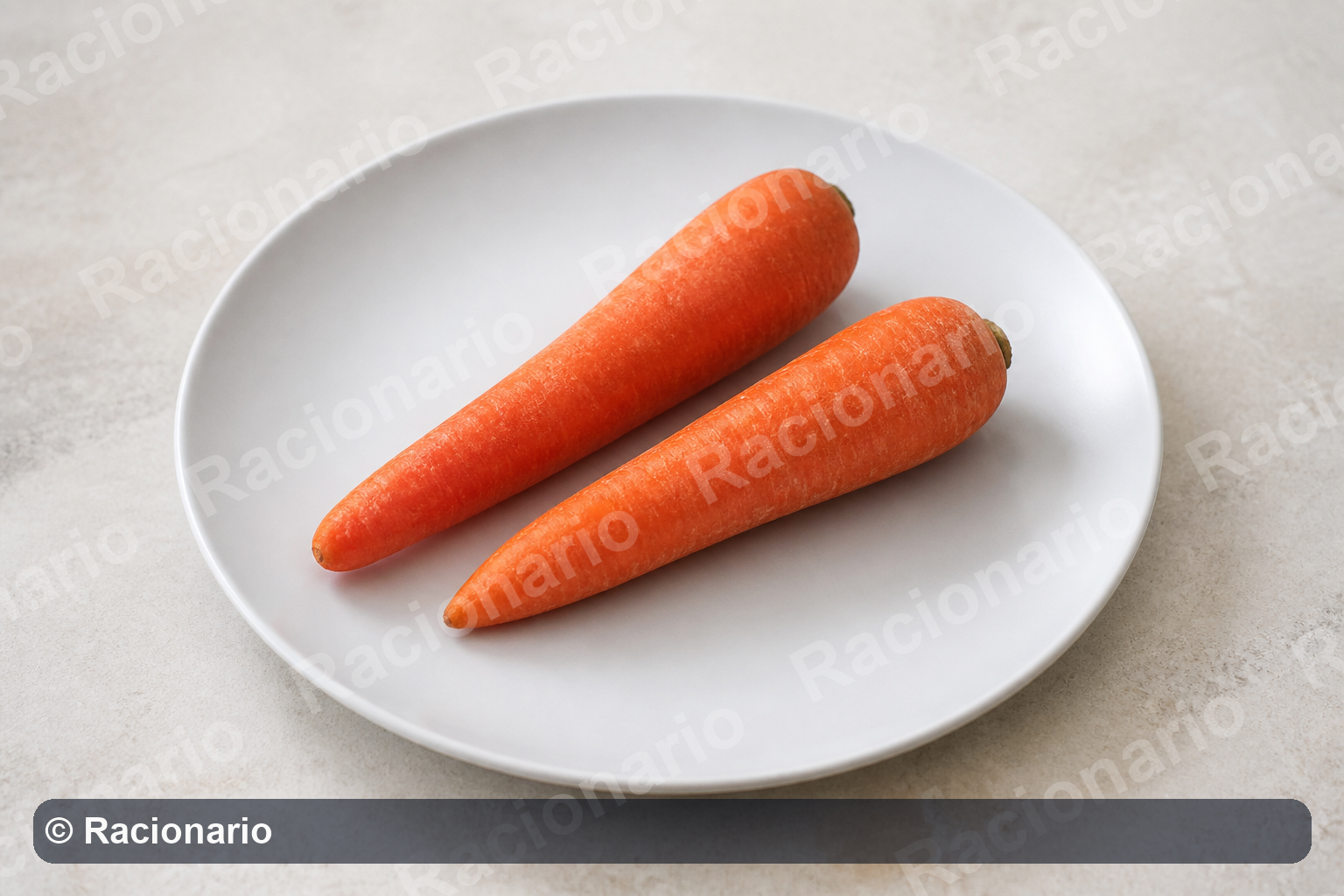 Ración de Zanahoria: Ración: dos unidades medianas, 200 g